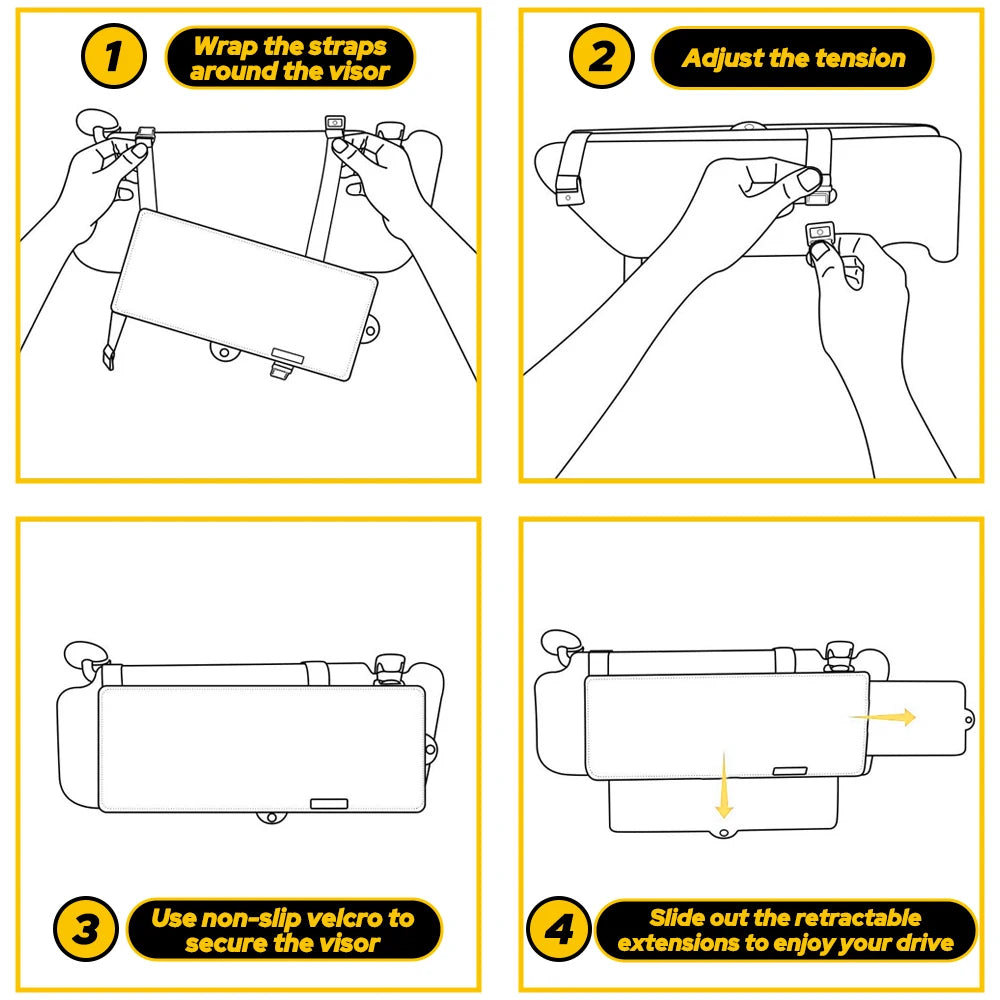 Universal Car Sun Visor Shield