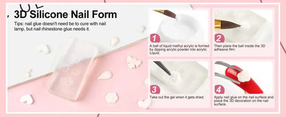 Acrylic Nail Kit with 36W UV LED Nail Lamp Base Top Coat Suitable for Nail Extension and Decoration Nail Tools Acrylic Kit / United States