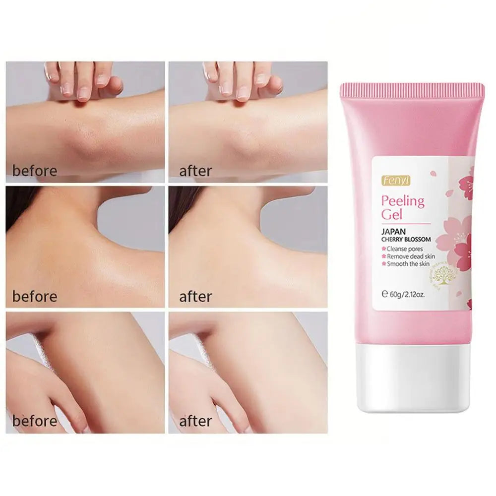 Face Gel Cherry Blossom Deep Cleansing Gel Facial Scrub Dead Skin Remover