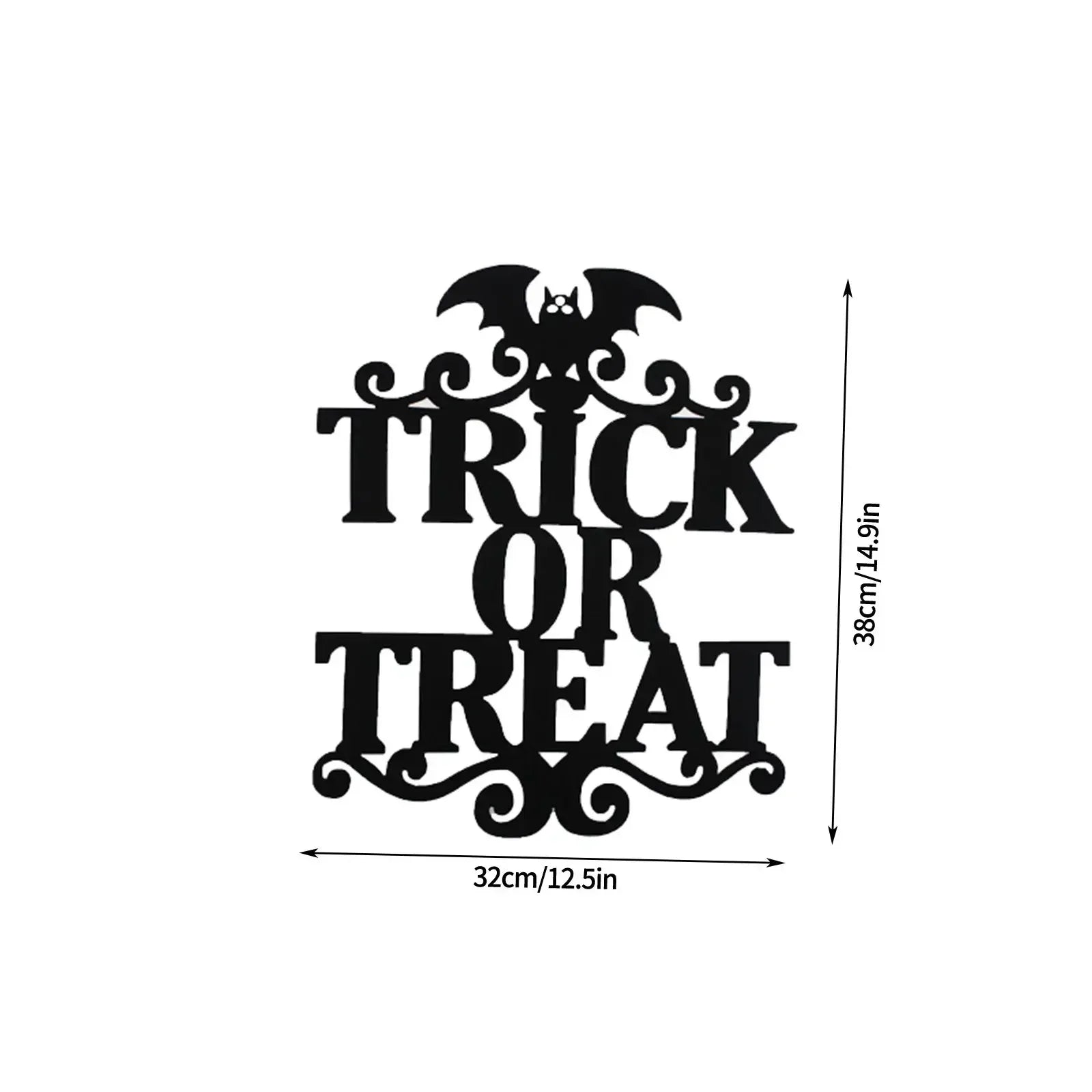 Halloween Door Hanging Wall Decoration Black / 1 / United States