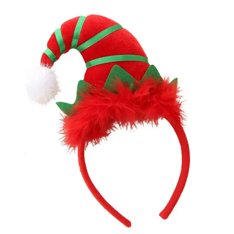 LED Christmas Elf Headband Party Accessory C / United States