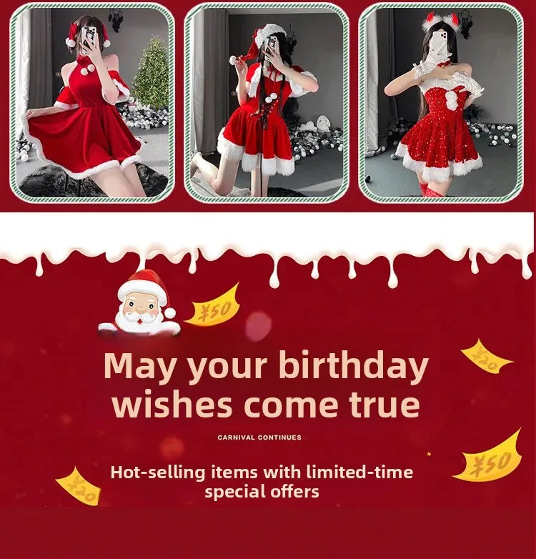 Christmas Rabbit Girl Cosplay Costume