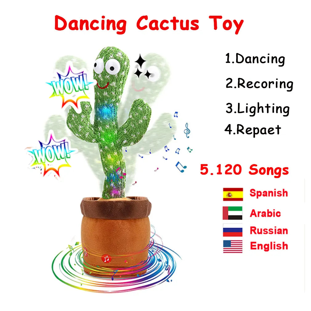 Rechargeable Talking Dance Cactus Toy