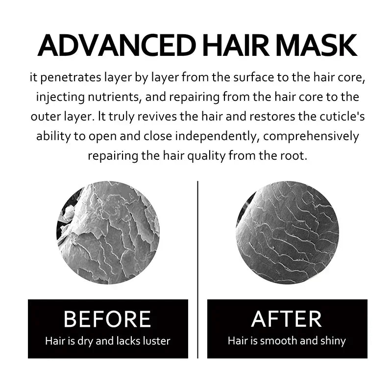 Keratin Hair Mask Fast Repairing Frizz Dry Hair