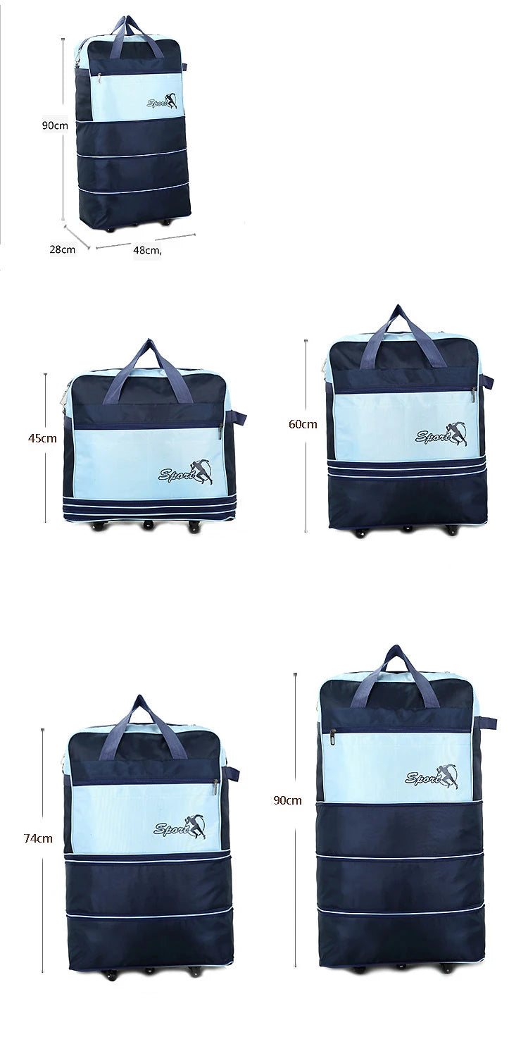 Foldable Luggage Moving Storage Bag Rolling Packing Cubes