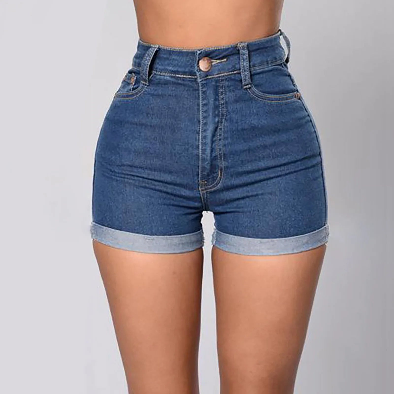 High Waisted Mini Hot Short Jeans