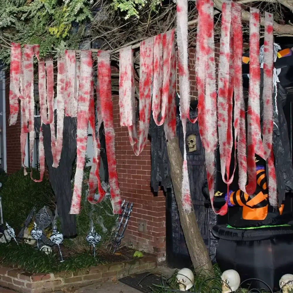 10M Artificial Blood Bandage Cloth Halloween Decoration