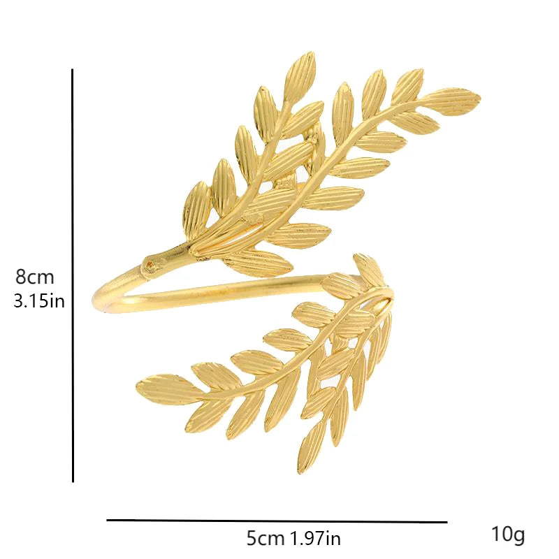 6Pcs Gold Wheat Napkin Rings Metal Leaf Napkin Holder For Harvest Festival Fall Christmas Thanksgiving Dinner Table Decoration