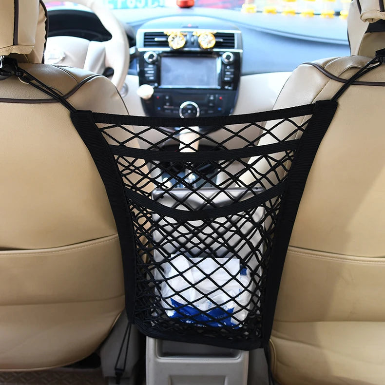 Car Storage Net Bag Between Seats Car