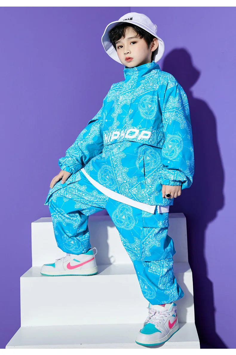 Boy Hip Hop Sweatshirt Joggers Clothes Sets