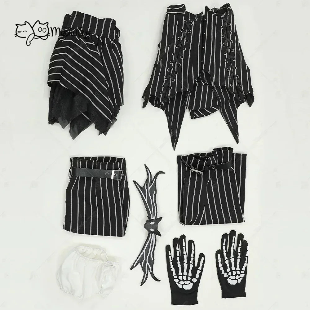 Women’s Jack Cosplay Costume Set – Gothic Halloween Outfit
