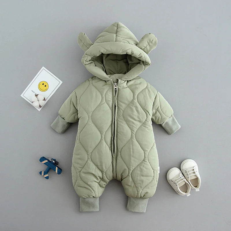 Newborn Hooded Jumpsuit Boys Girls