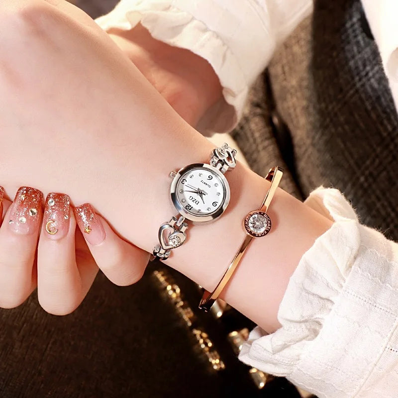 Fashion Women Heart Bracelet Watch