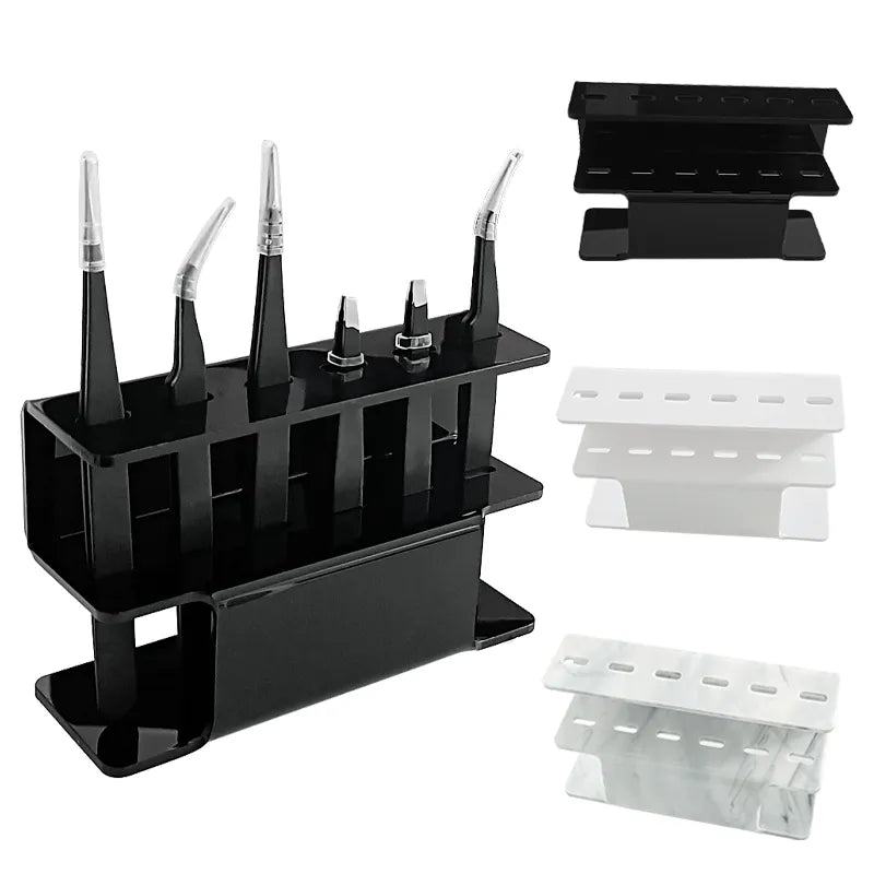 Acrylic Eyelash Tweezers Storage Holder Stand