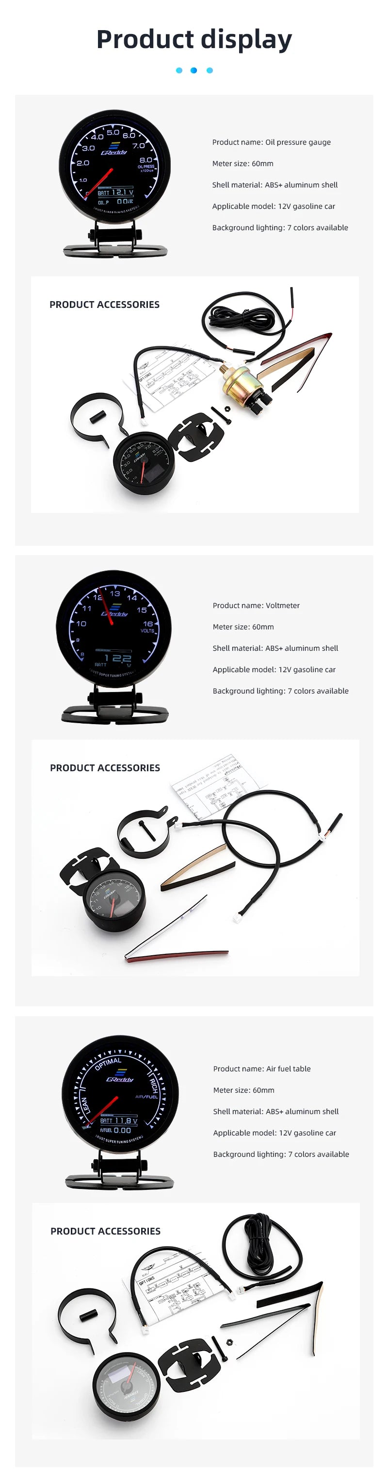 Digital Display Racing Meter