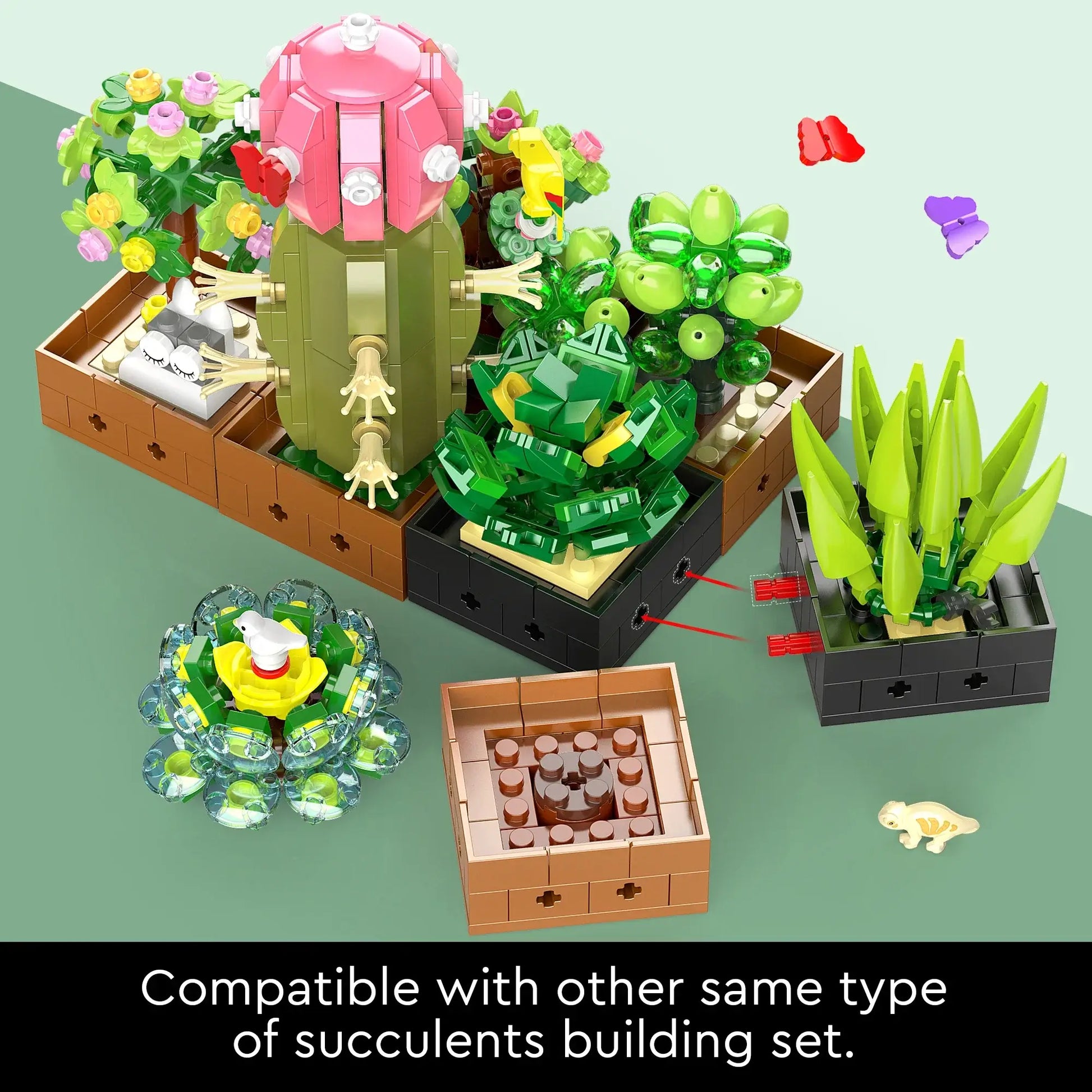 EDUCIRO Succulent Bonsai Building Blocks Set – 9PCS United States