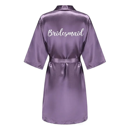 Mother Shower Gift Bridesmaid Wedding Short Robes As the photo show 7 / S