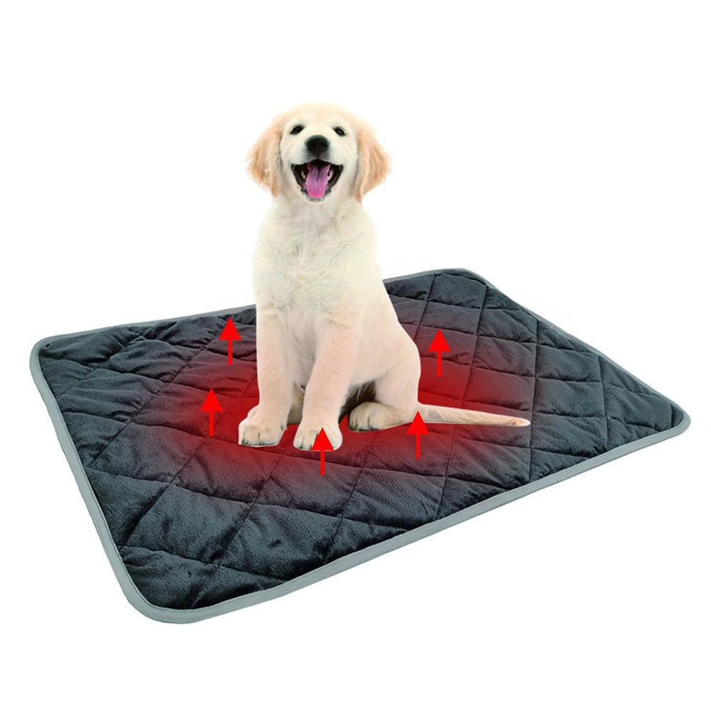 Washable Dog Pet Mat Winter Warming Cat Bed Pad Self-Warming Thermal Mat for Cats Dogs Car Seat