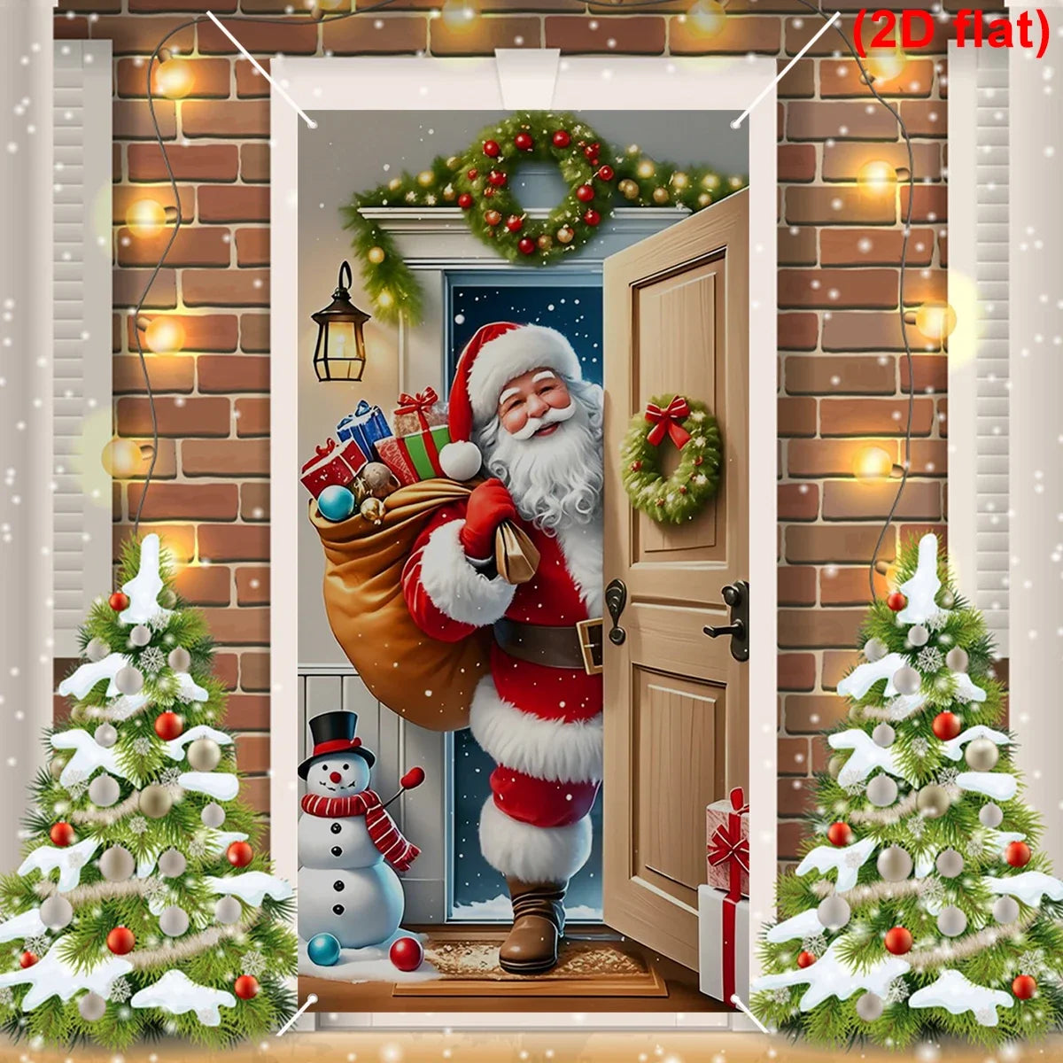 Santa Claus Christmas Door Banner