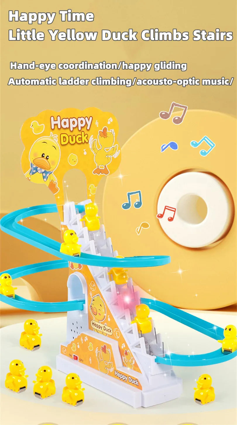 Electric Duck Climbing Stairs Toy 