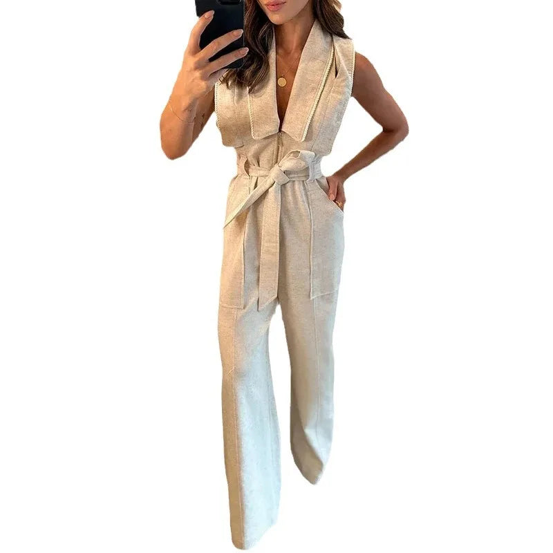 Jumpsuits Vest Sleeveless