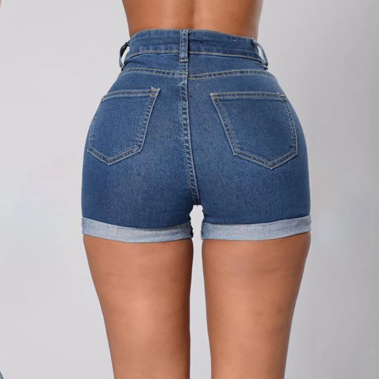 High Waisted Mini Hot Short Jeans