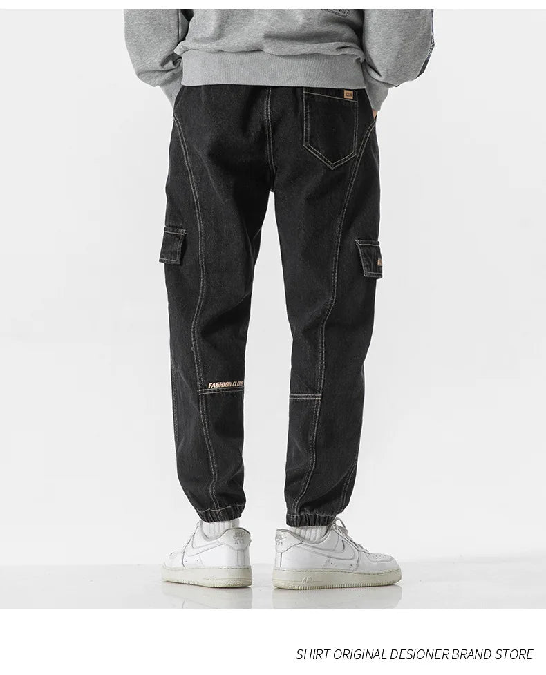 Plus Size Men's Cargo Jogger Jeans