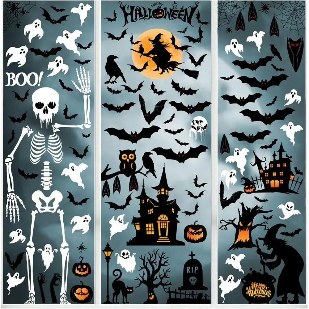 Halloween Window Clings Stickers Décor