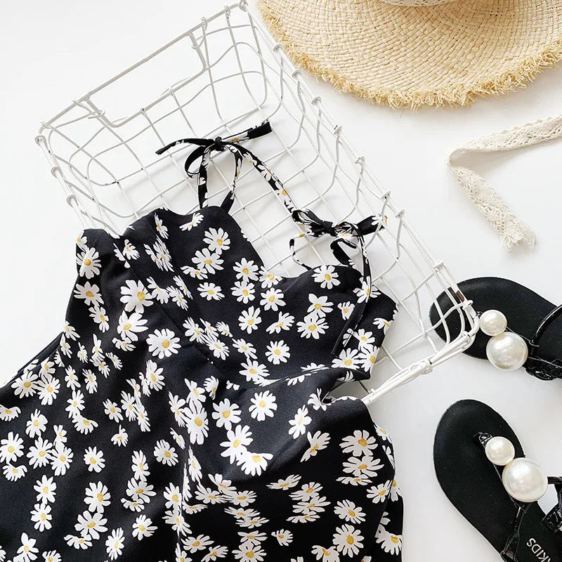 Black floral dress for Kids