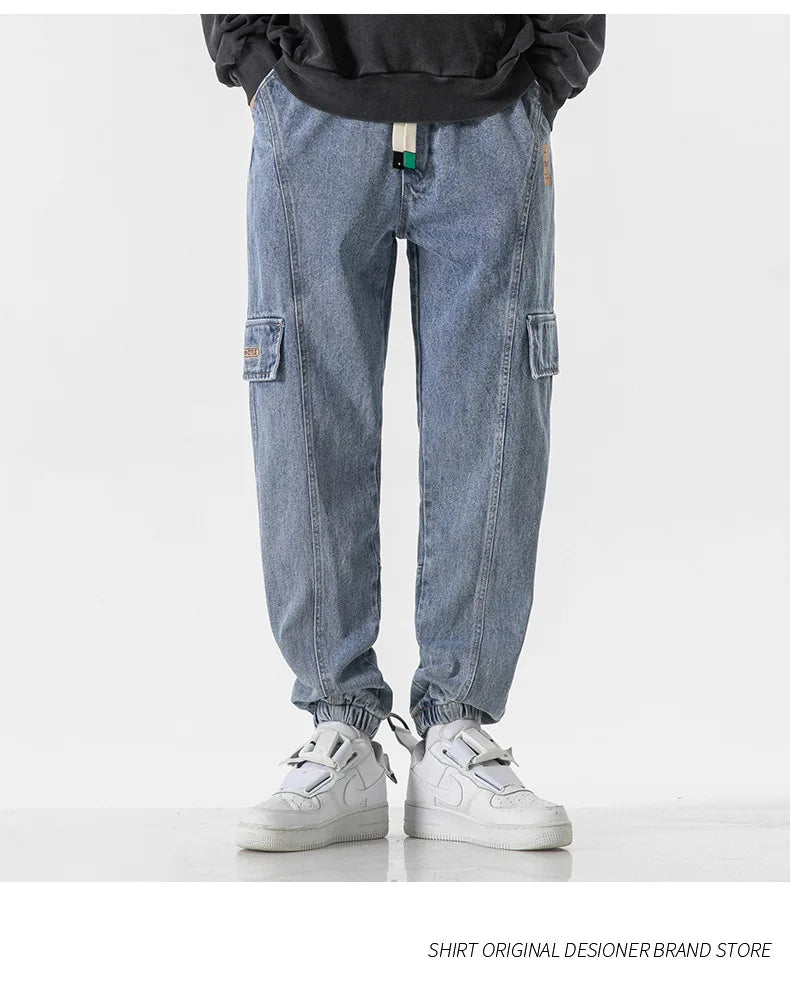 Plus Size Men's Cargo Jogger Jeans