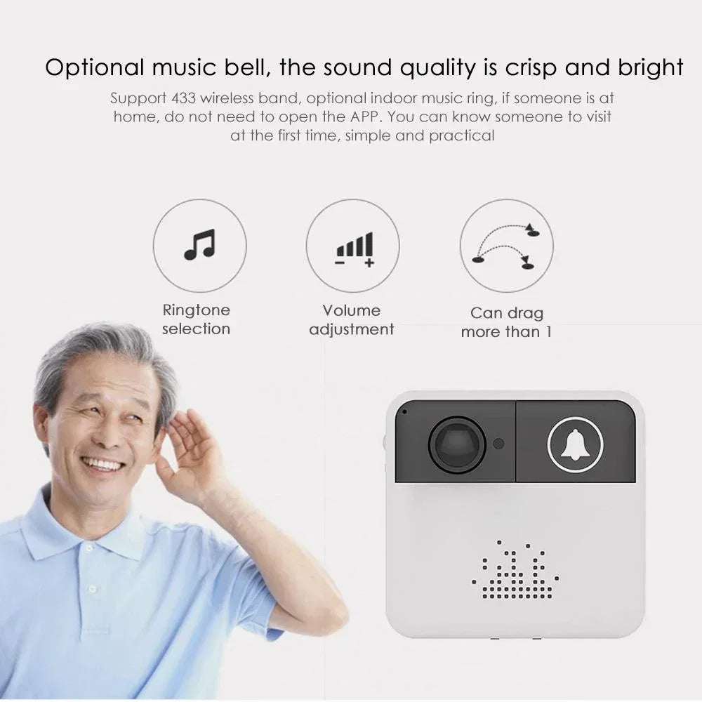 Knock Knock Video Doorbell WiFi Enabled Default Title
