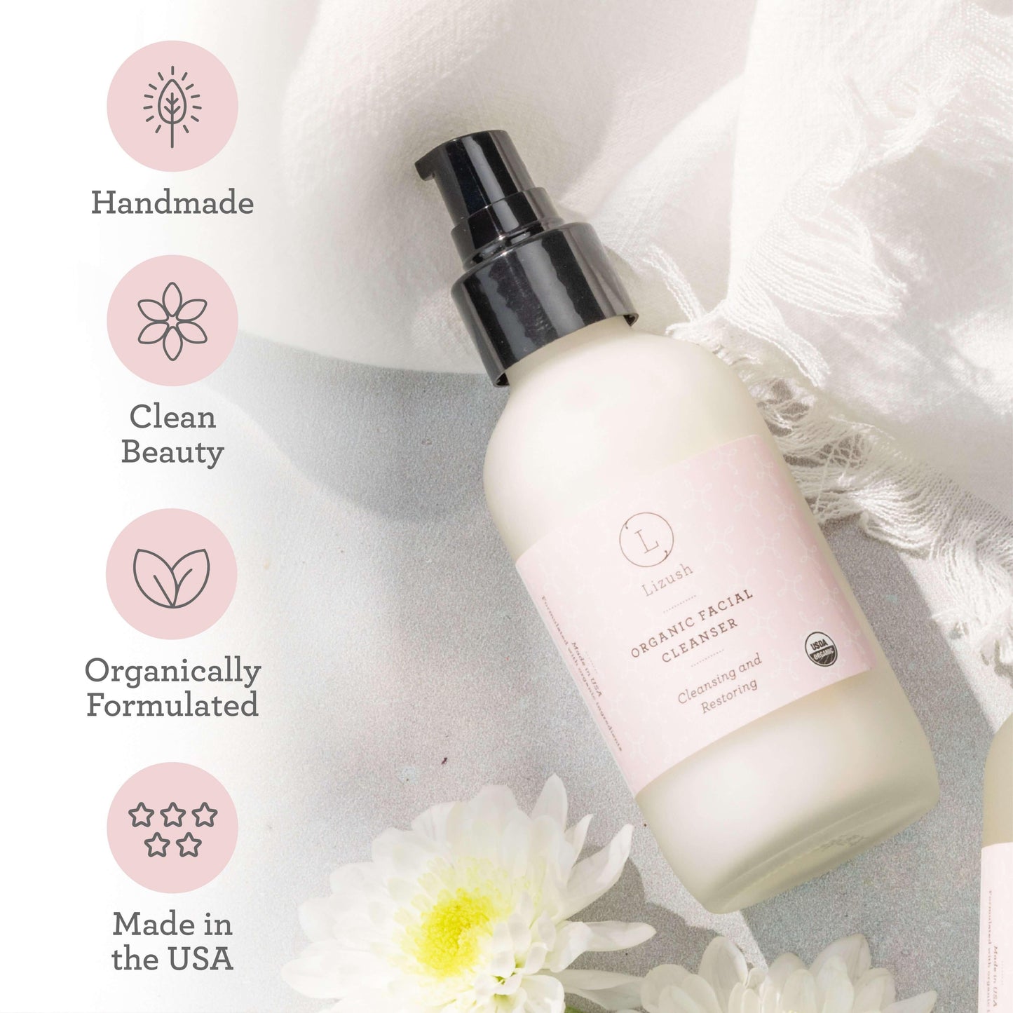 ORGANIC FACIAL CLEANSER Cleansing and Restoring Default Title