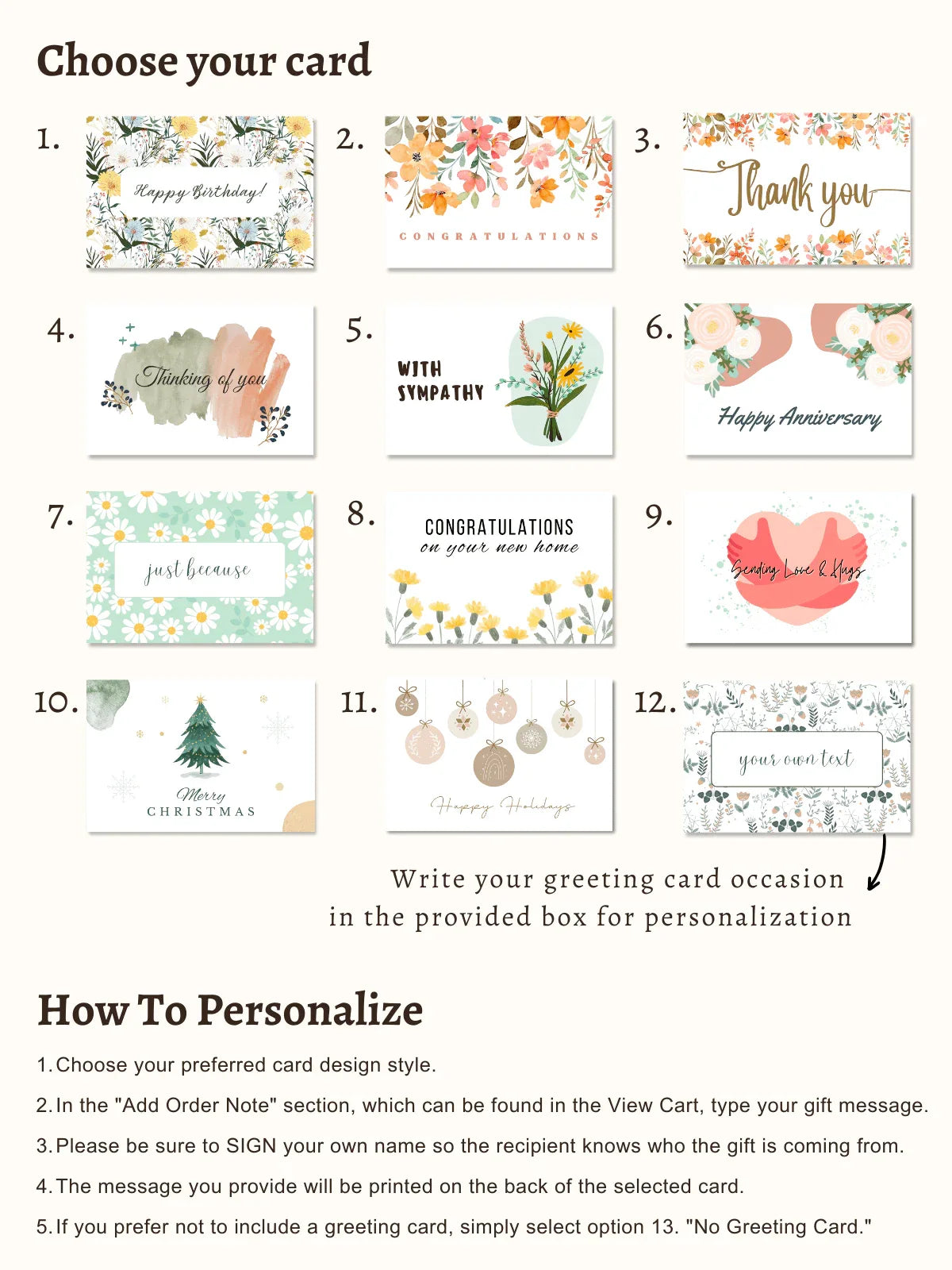 Gift Box With Wood board, Wood Spoon, Tea And Cookies - Round Gift Box / 2. Congratulations