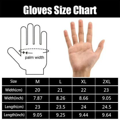 Waterproof Winter Gloves for Men Women size chart