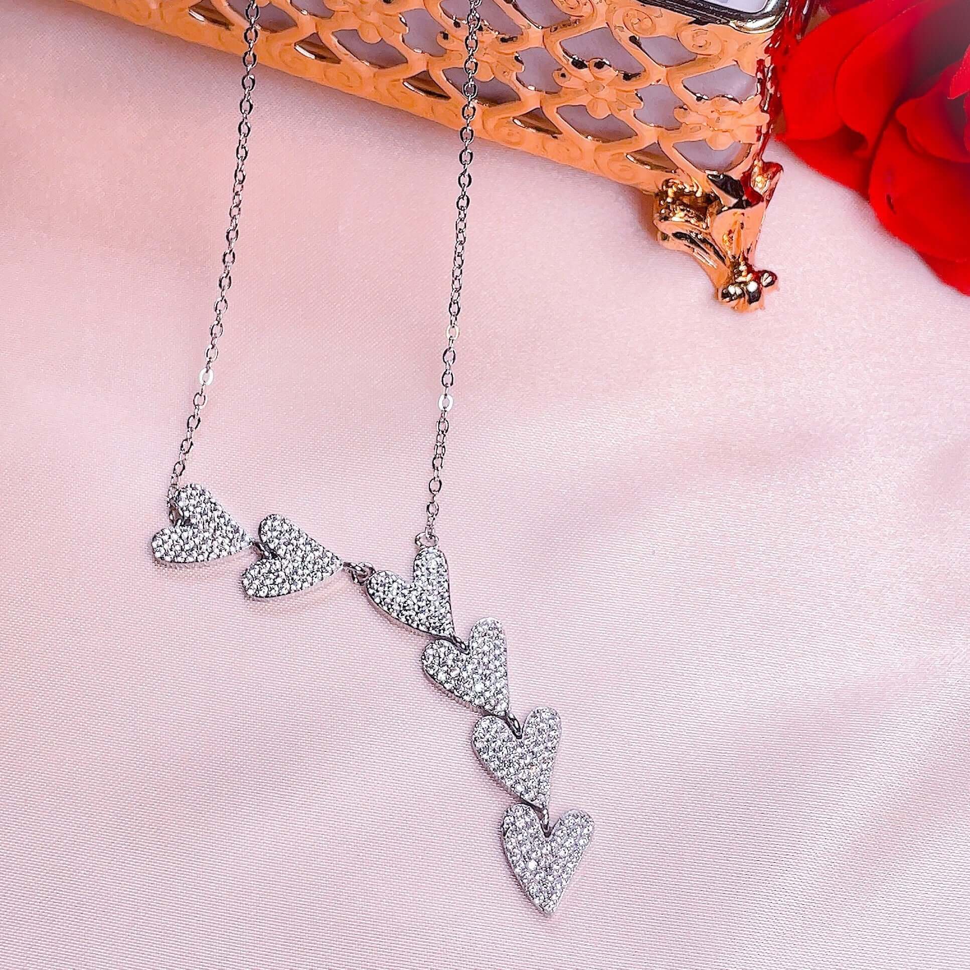 Shopminx Y Heart Necklace Necklace