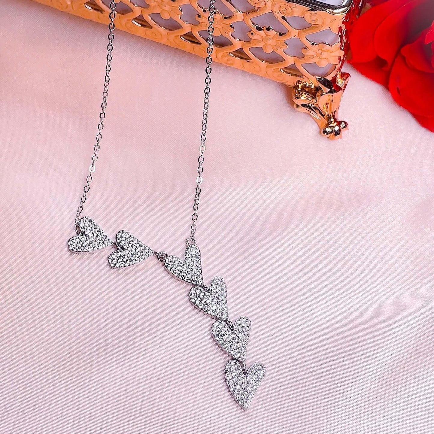 Y Heart Necklace Necklace