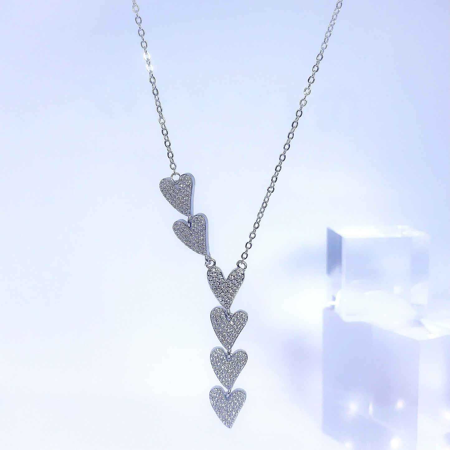 Y Heart Necklace Necklace