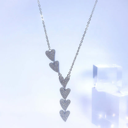 Y Heart Necklace Necklace