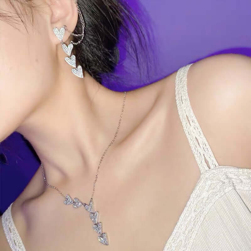 Shopminx Y Heart Necklace Necklace