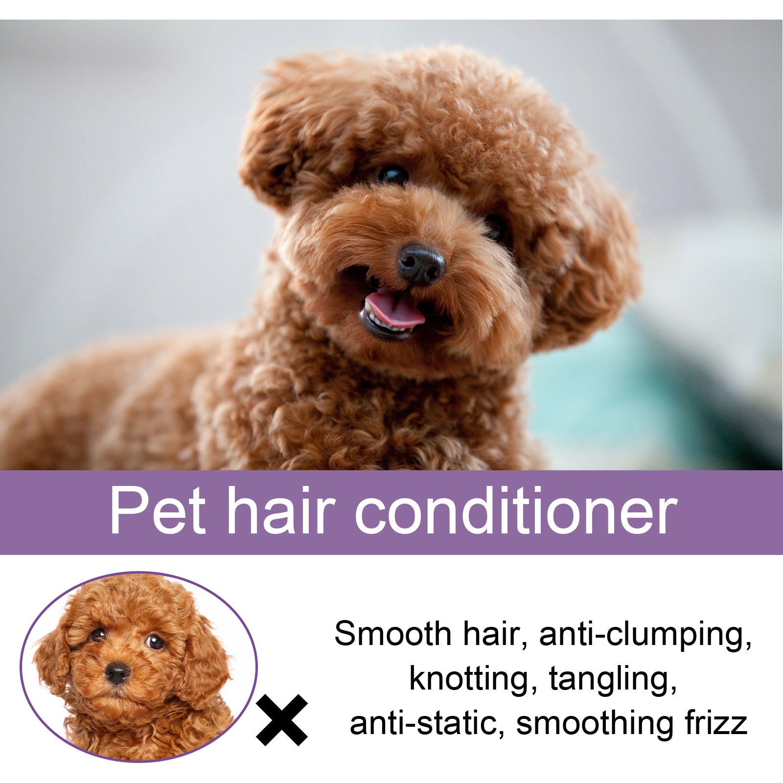 Pet Hair Care Cream Moisturizes Care Pet Hair Conditioner Dry Skin Pet Hair Conditioner for Pet Fur Hair Dogs