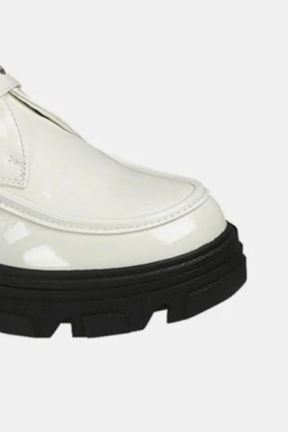 Forever Link Buckled Platform Lug Sole Loafers White / 6
