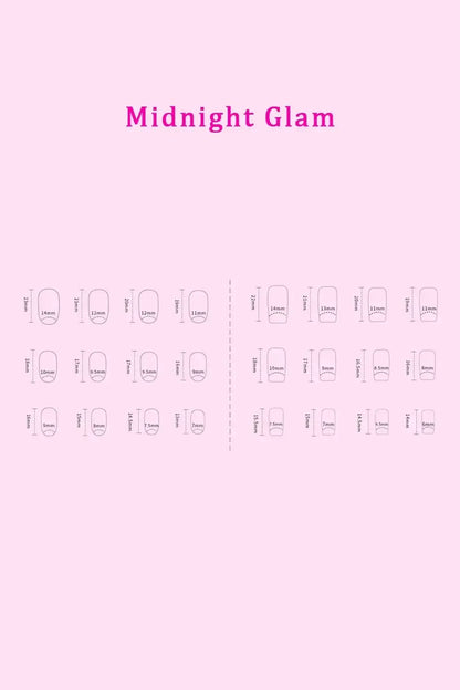 SO PINK BEAUTY Press On Nails 2 Packs Polished Petals / One Size