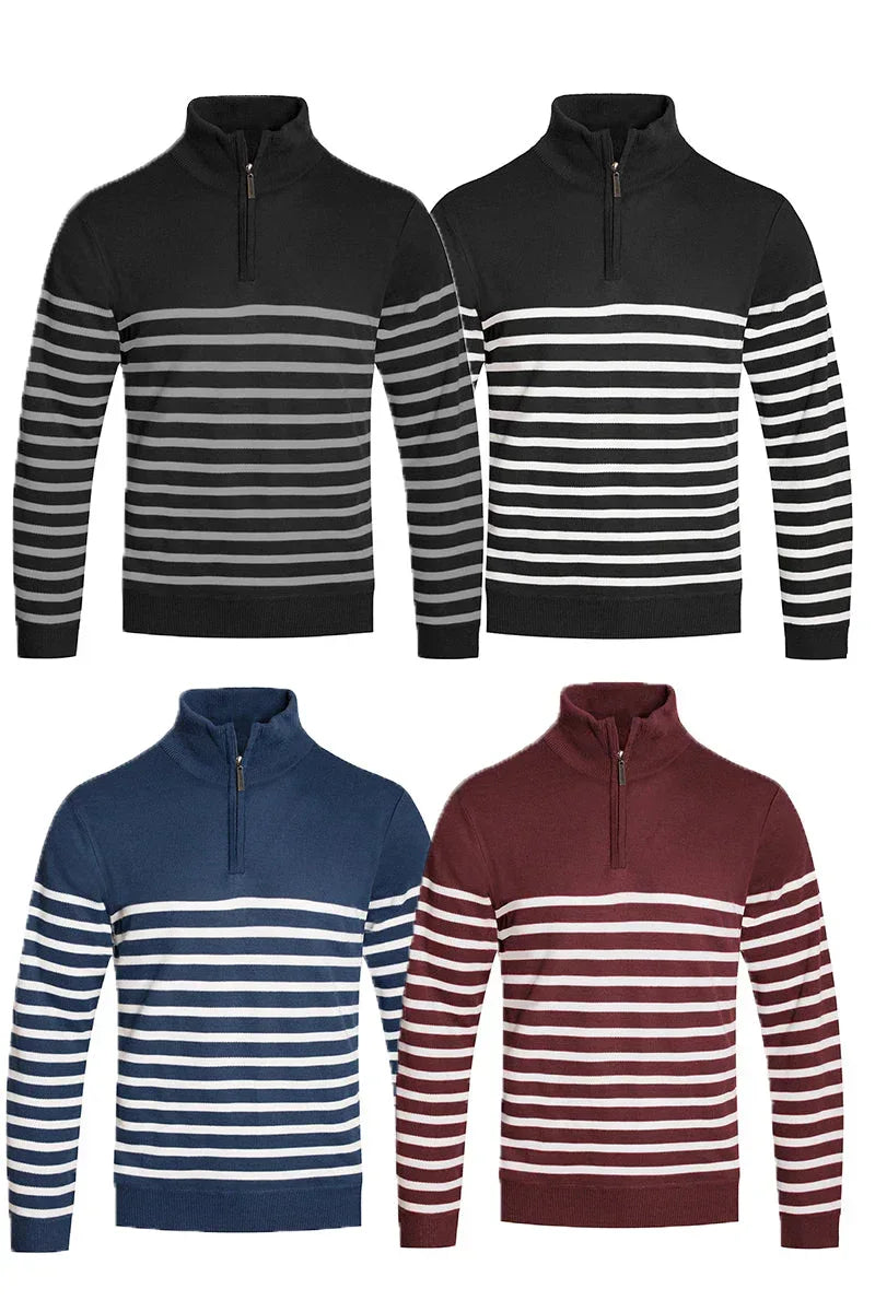 Quarter Zip Up Sweater NR2007 2XL