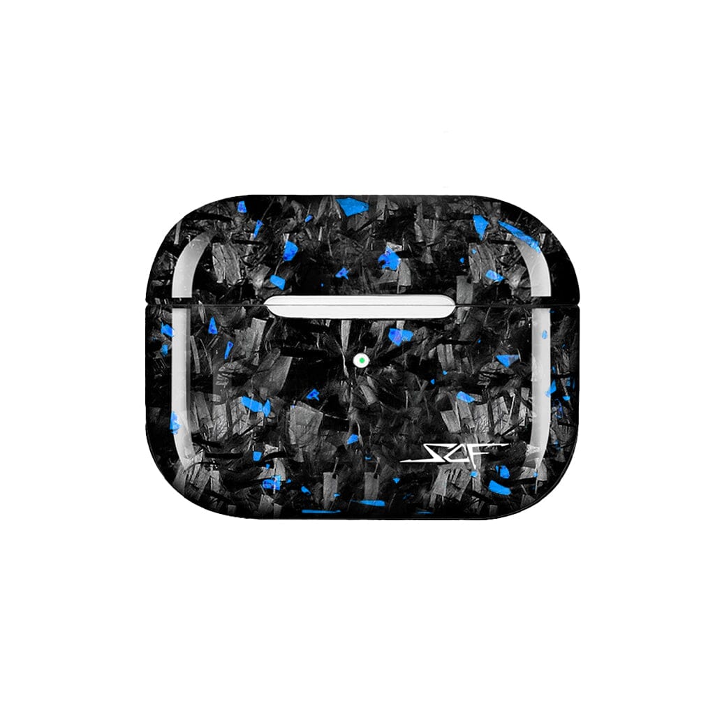 Apple AirPods | Blue Flake Forged Carbon Fiber Case