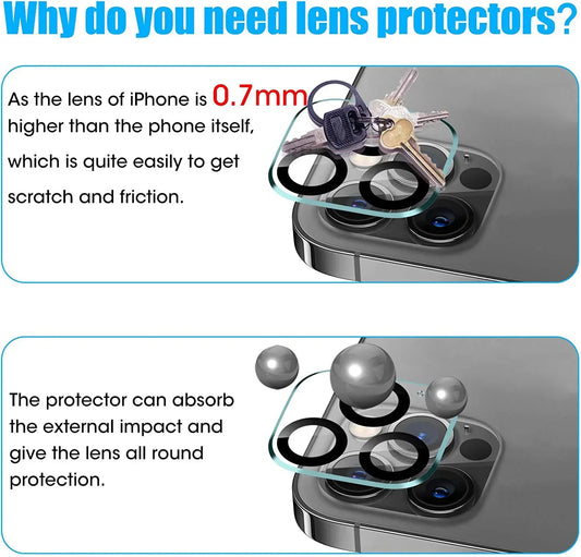 Camera Lens HD Tempered Glass Protector for iPhone 12 Pro Max 6.7 Default Title