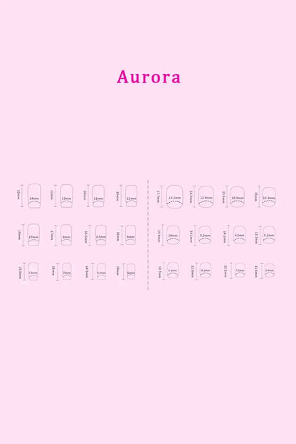 SO PINK BEAUTY Press On Nails 2 Packs Polished Petals / One Size