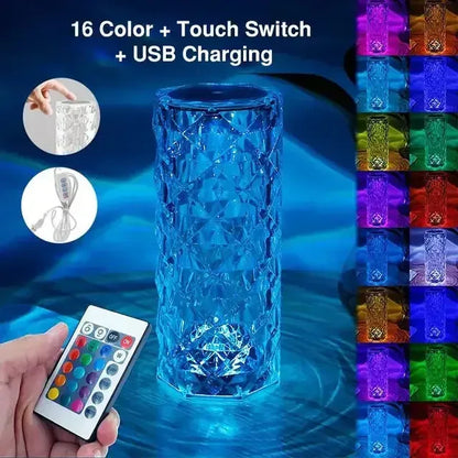 USB Rechargeable LED Atmosphere Room Decor 16colors USB chargin