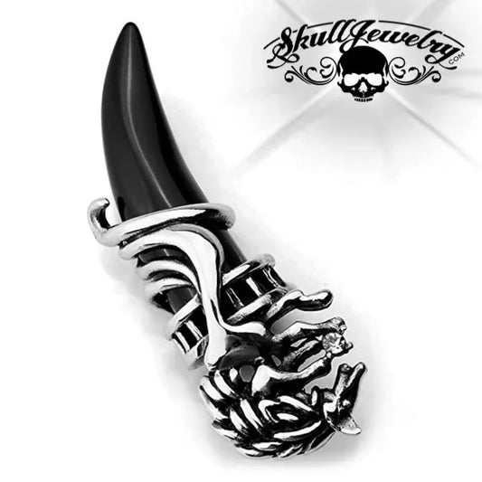 Wolf Tooth Pendant (4 Colors to Choose From) Black Pendant Only (p012-BLACK)