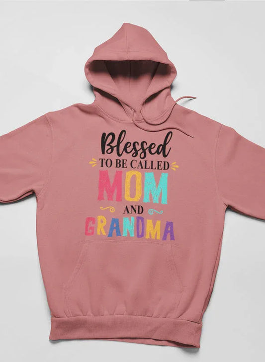 Blessed To Be Called Mom and Grandma Hoodie XXX-Large / Mauve