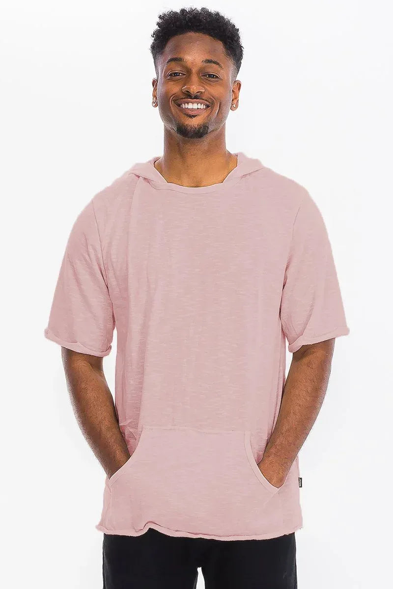 TERRY SHORT SLEEVE HOODED SHIRT 3055 M